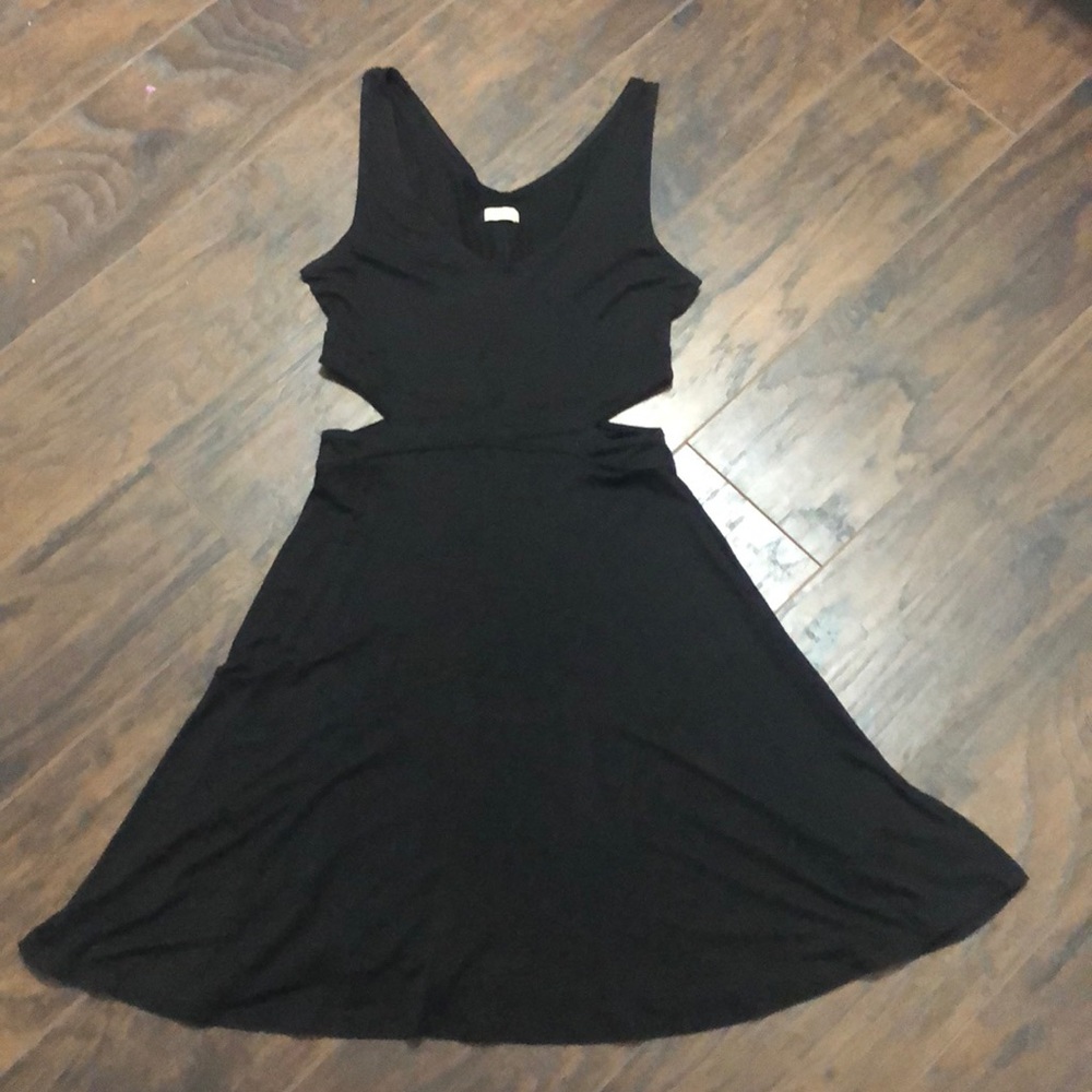 Black Hollister cutout dress